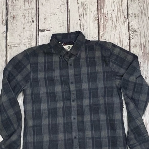 Steel & Jelly Plaid Gray Button Down Long Sleeve British Design Shirt - Picture 2 of 5